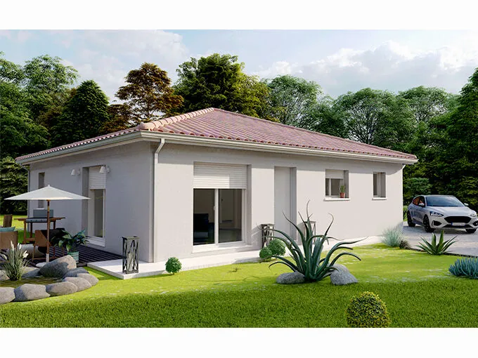 Maison moderne 3 chambres à Bergerac sur terrain de 700 m² 