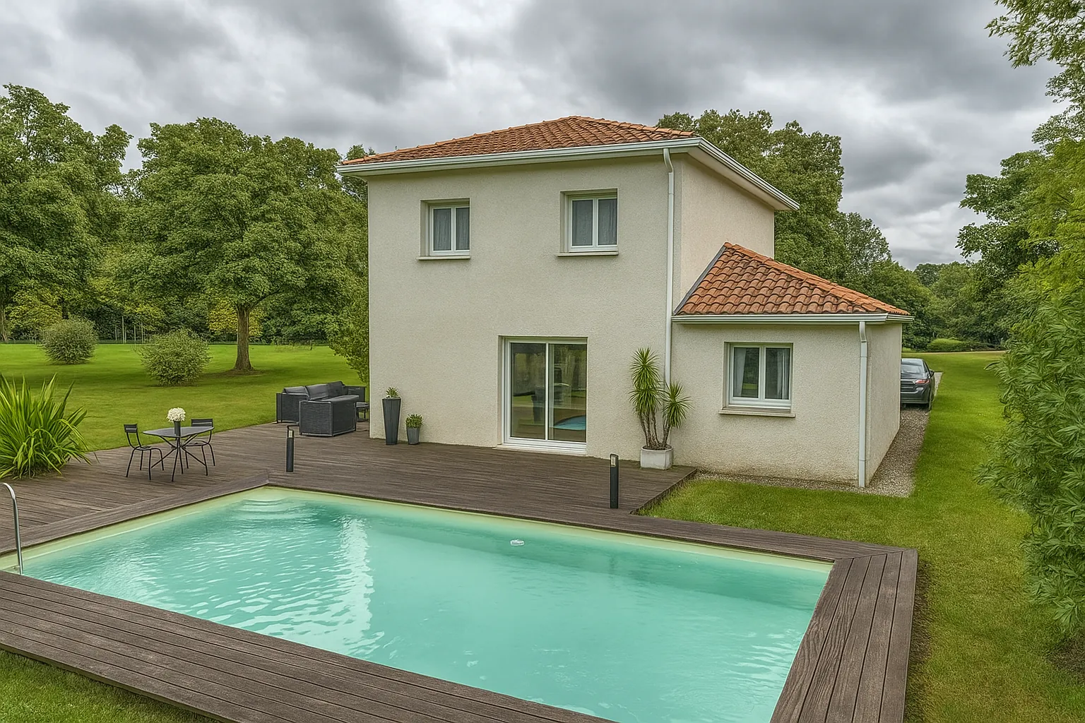 Construction de maison neuve de 90 m² au Grand Lemps sur terrain de 530 m² 