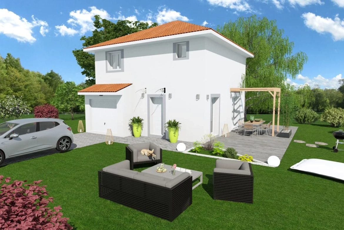 Projet de maison neuve à Les Abrets à partir de 249 744 € 