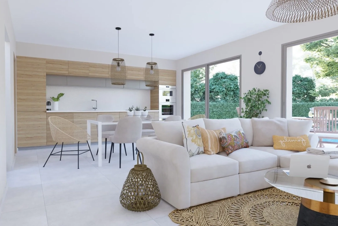 Maison neuve à Sennece Les Macon - 93 m², terrain 770 m², conforme RE2020 