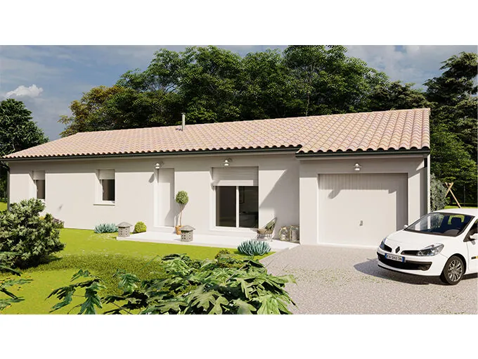 Maison neuve Prague 4 chambres avec garage à Porchères - Projet clé en main 