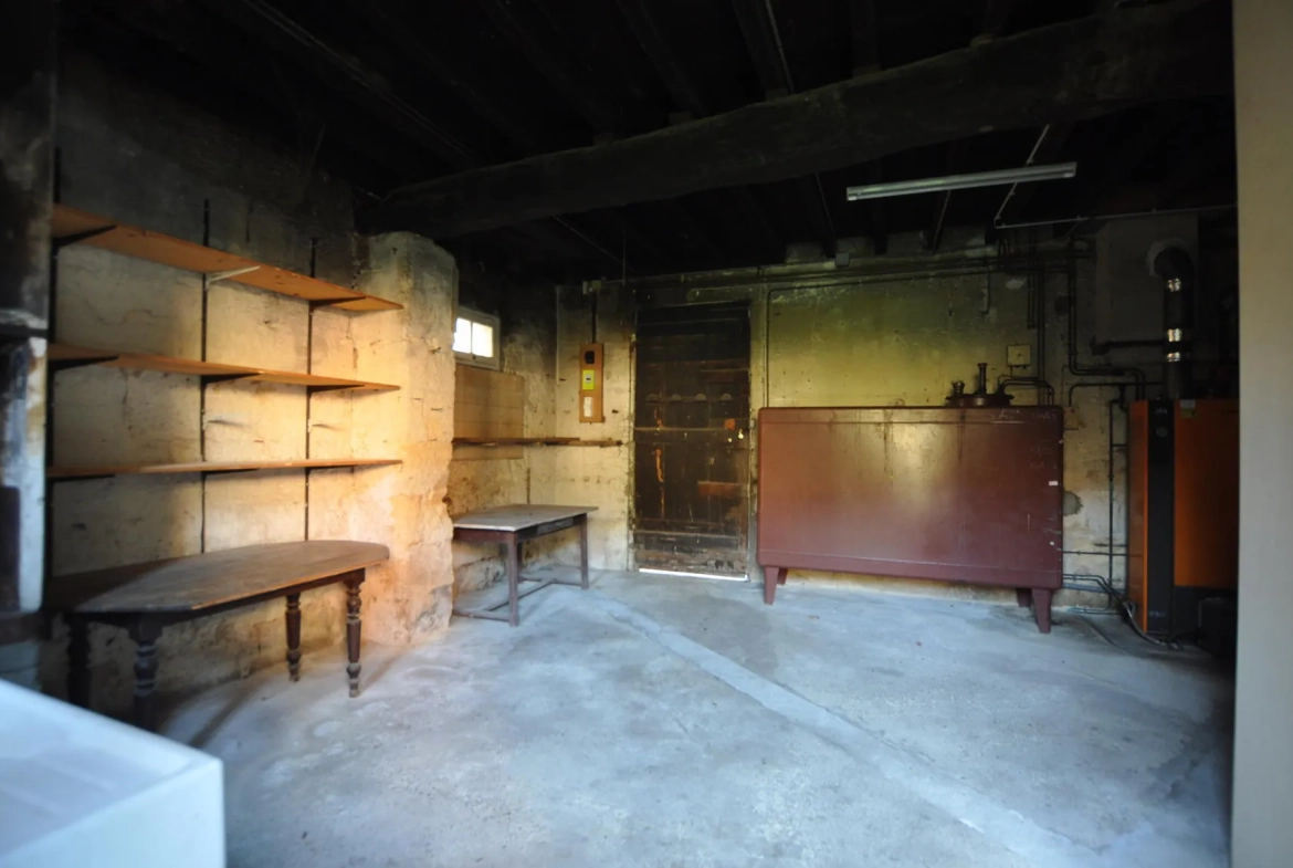 Maison girondine à rénover avec dépendances et appartement à Lestiac-sur-Garonne 