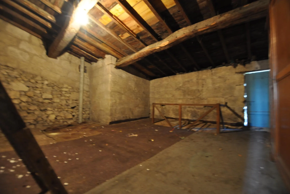 Maison girondine à rénover avec dépendances et appartement à Lestiac-sur-Garonne 