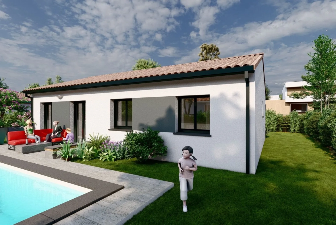Construction maison neuve à Lévignac sur Save avec terrain de 2500 m² 