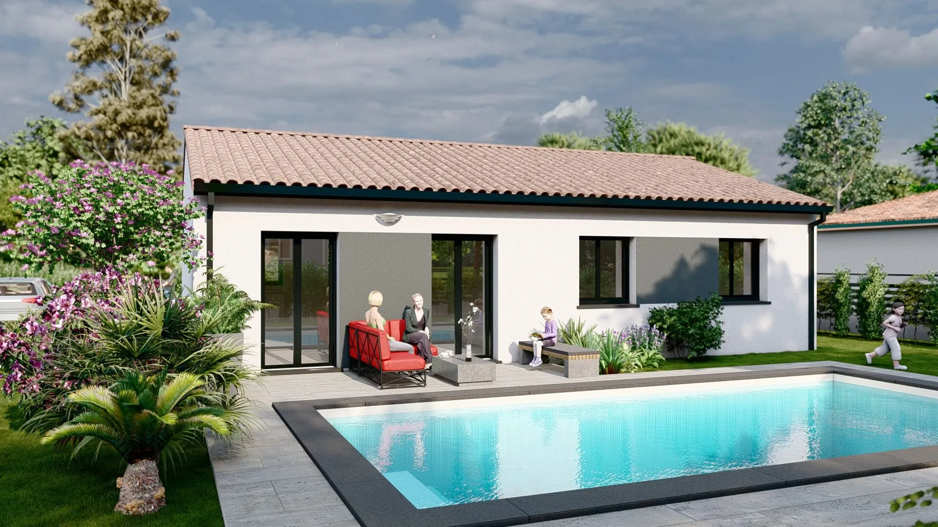 Construction maison neuve à Lévignac sur Save avec terrain de 2500 m² 