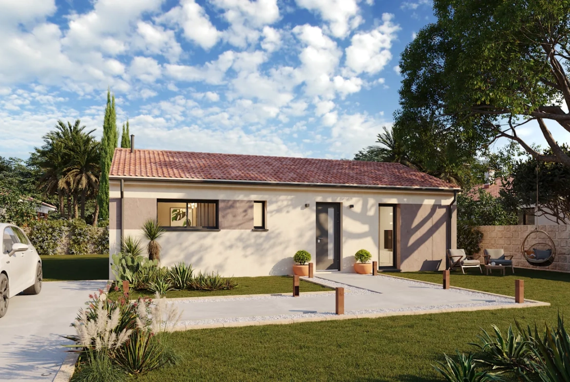 Maison neuve 89 m² avec jardin, parking et domotique à Capian 