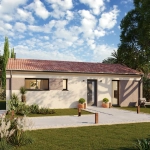 Maison neuve 89 m² avec jardin, parking et domotique à Capian