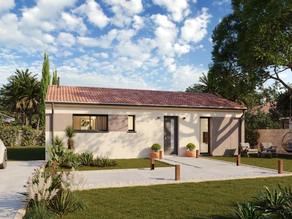 Maison neuve 89 m² avec jardin, parking et domotique à Capian