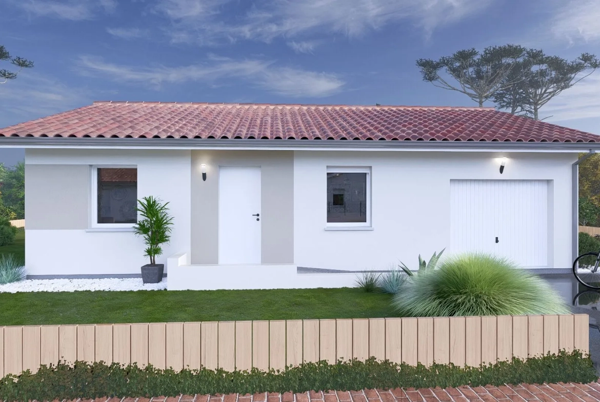 Maison PMR avec 2 chambres et garage à Verneuil-sur-Vienne 