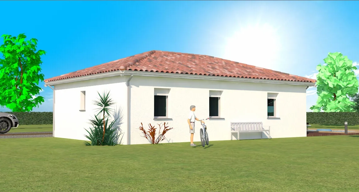 Maison neuve de 80 m² avec 3 chambres à Vielle-Saint-Girons 