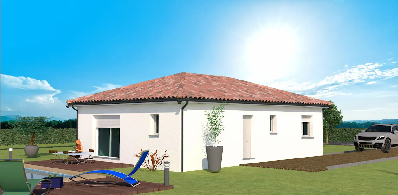 Maison neuve de 80 m² avec 3 chambres à Vielle-Saint-Girons 