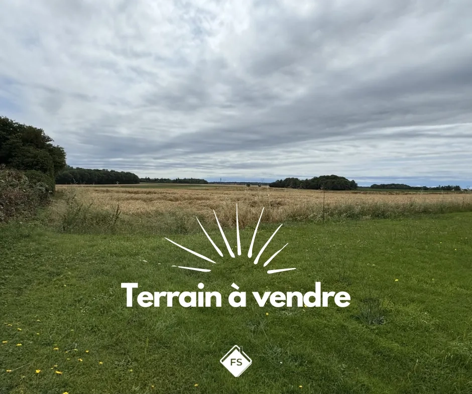 Terrain constructible de 501 m² à Magnanville proche commodités et transports 