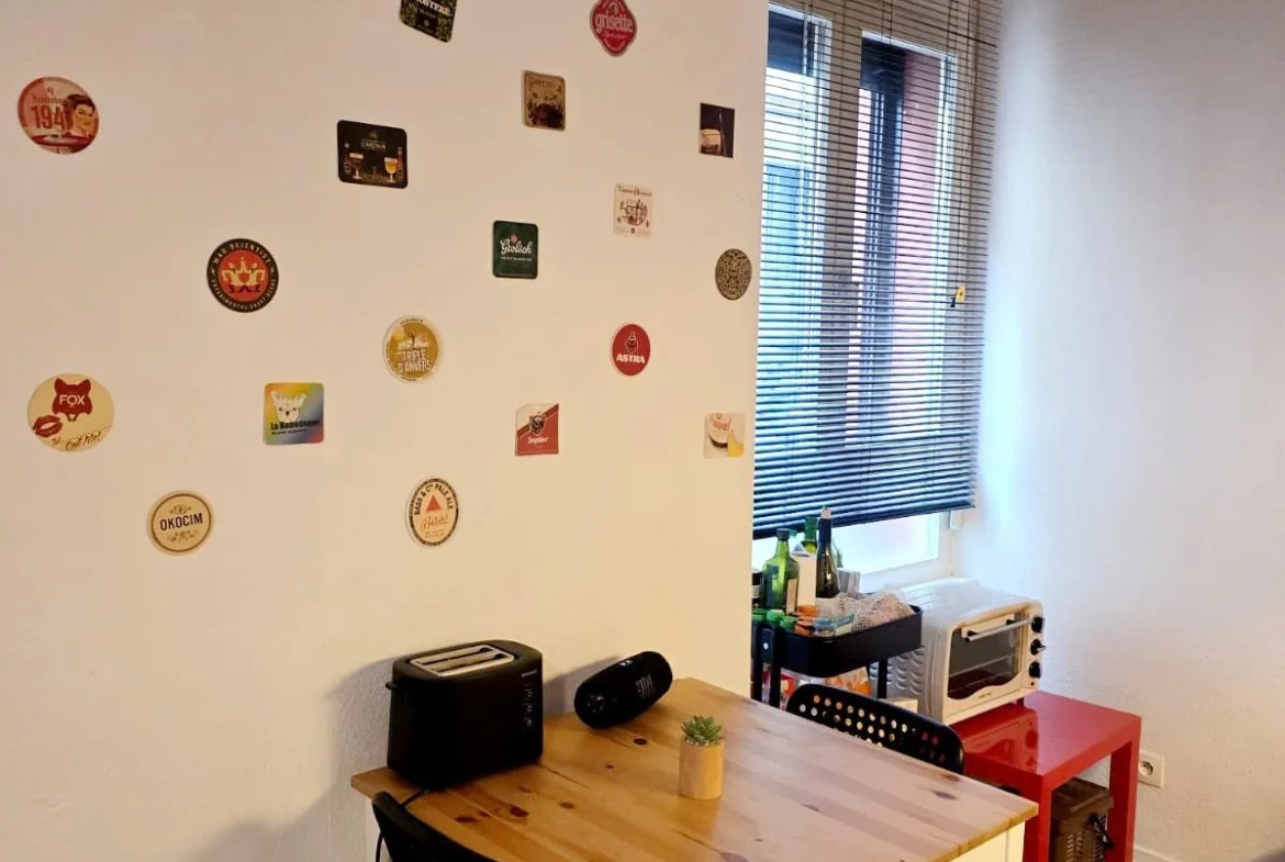 Studio meublé de 32,75 m² à Strasbourg Krutenau, idéal investisseur 