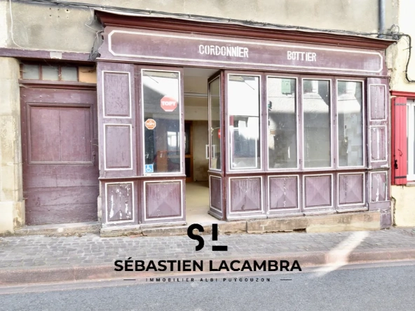 Immeuble à rénover de 230 m² au centre de Realmont avec cachet et potentiel d’aménagement