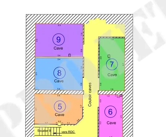 Ensemble de 5 caves à Bordeaux Bastide – Stockage pratique et sécurisé