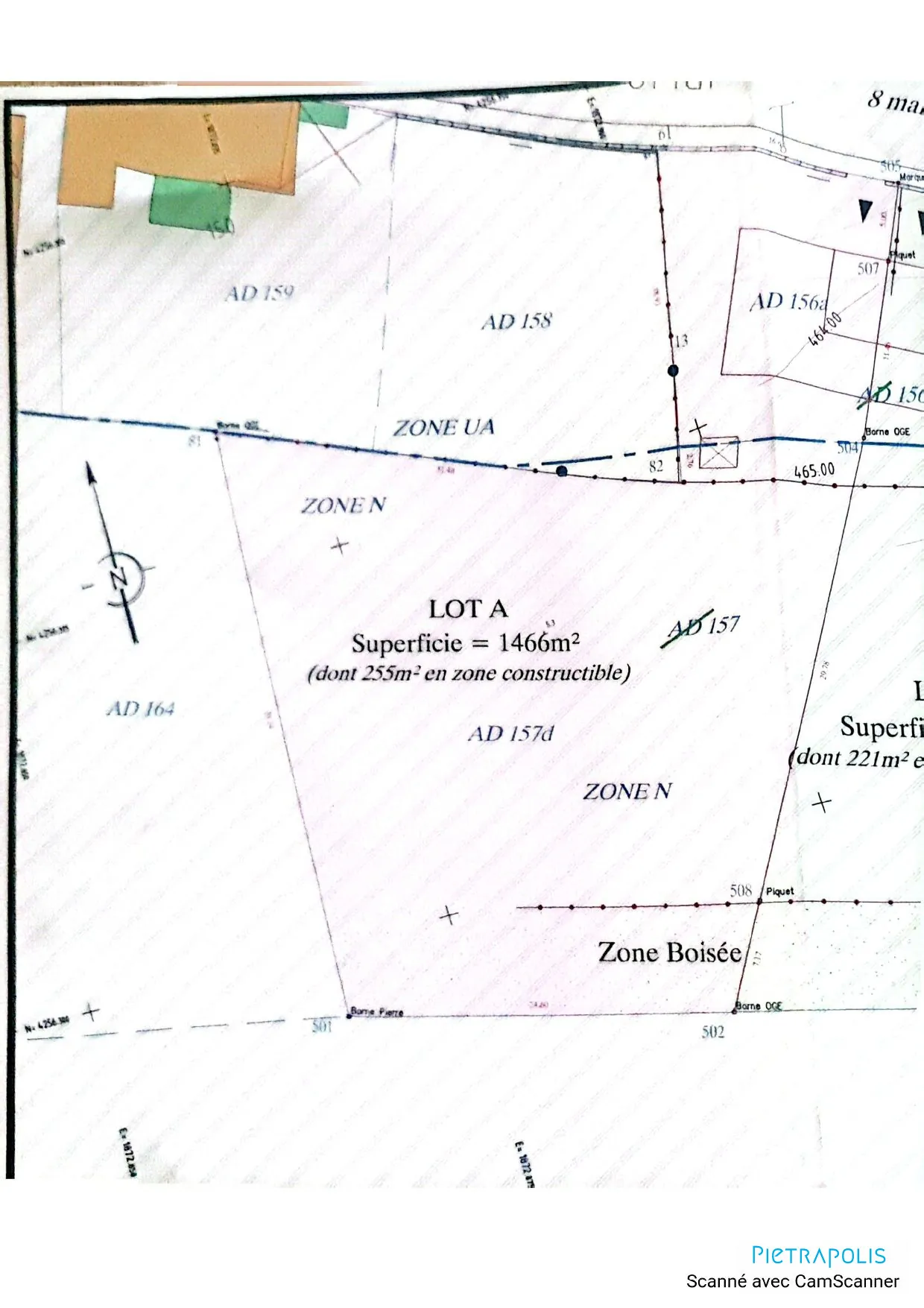 Terrain constructible de 1466 m² à Châtonnay avec projet de maison modulable 