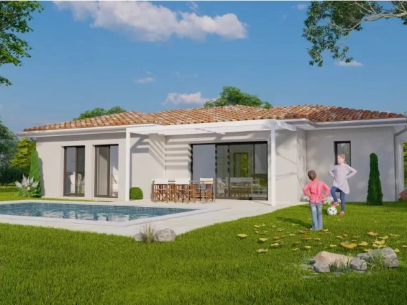 Construction de maison moderne à Feillens sur terrain de 1020 m²