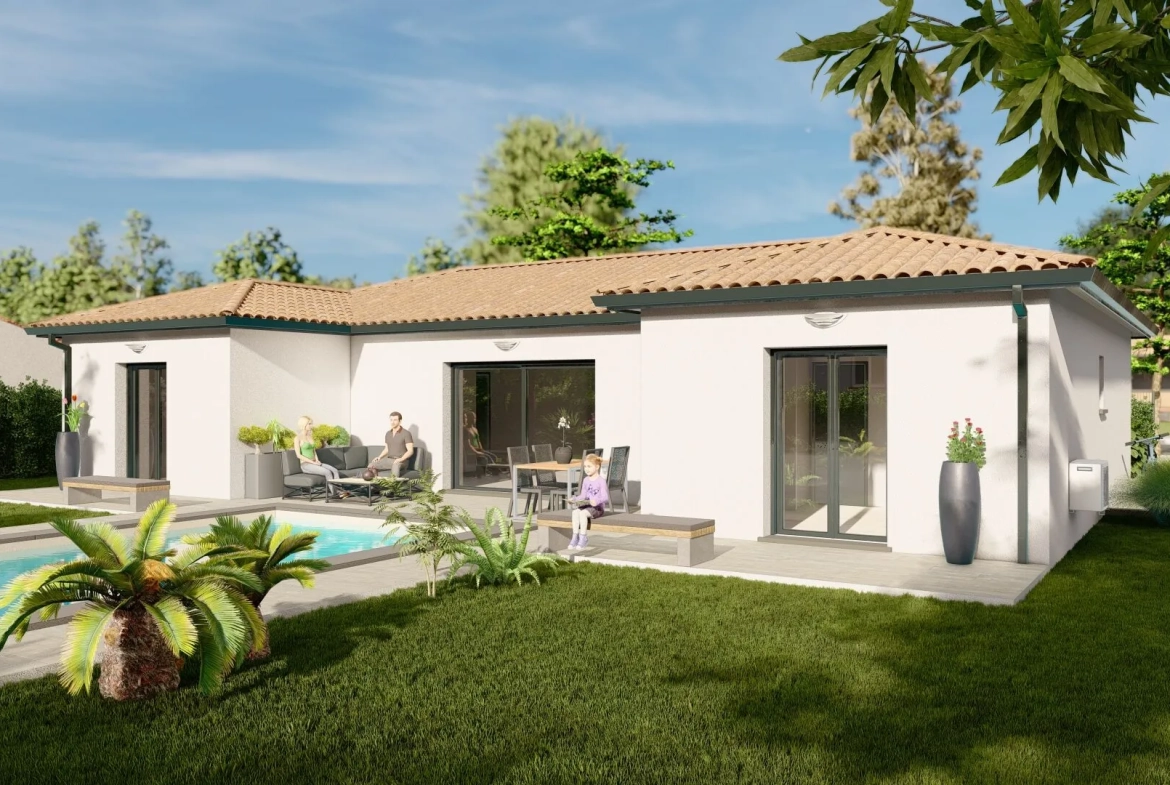 Maison neuve T5 à Caraman de 120 m² avec garage et terrain de 608 m² 