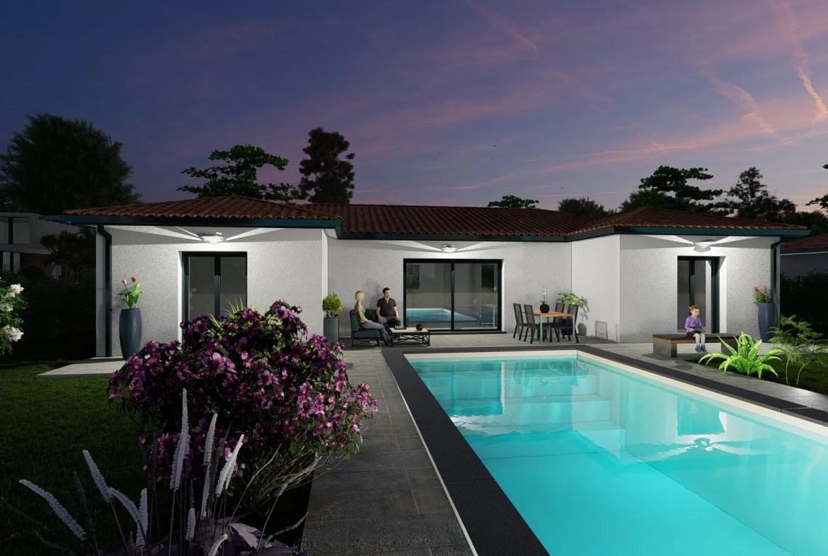 Maison neuve T5 à Caraman de 120 m² avec garage et terrain de 608 m² 