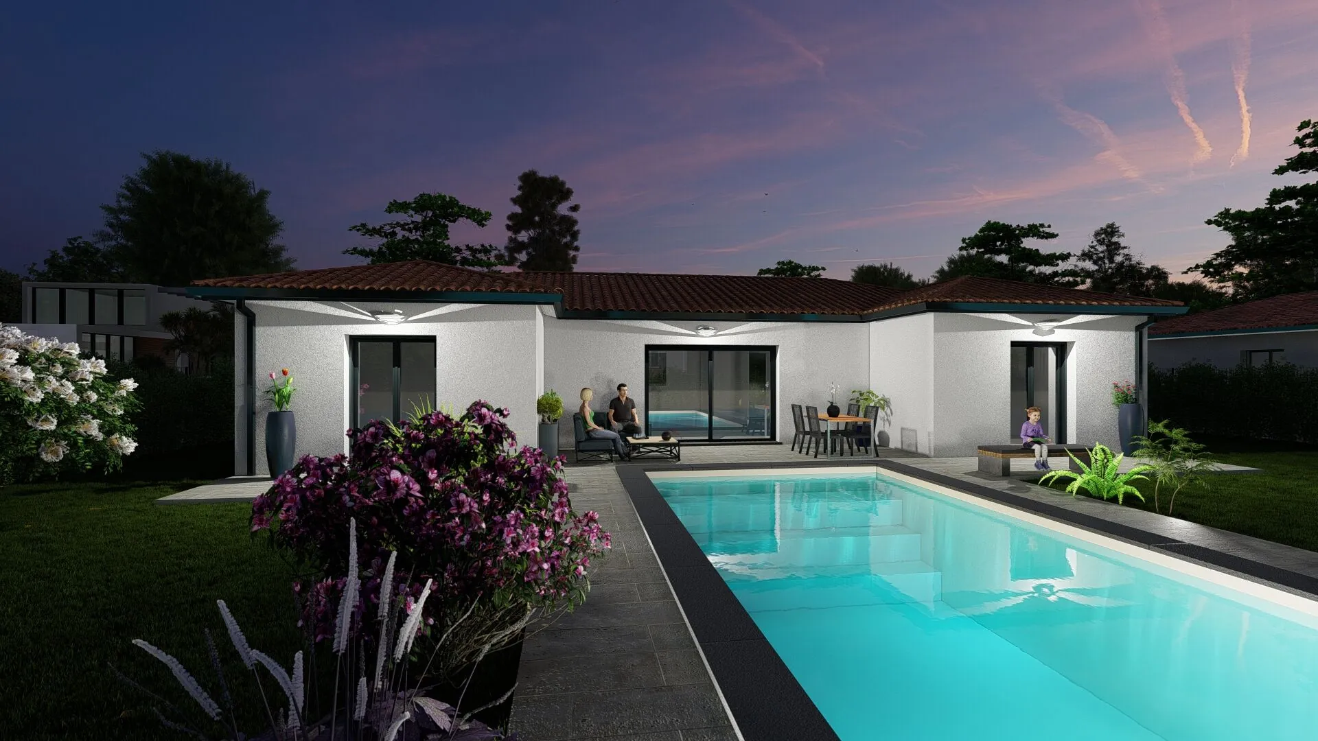 Maison neuve T5 à Caraman de 120 m² avec garage et terrain de 608 m² 