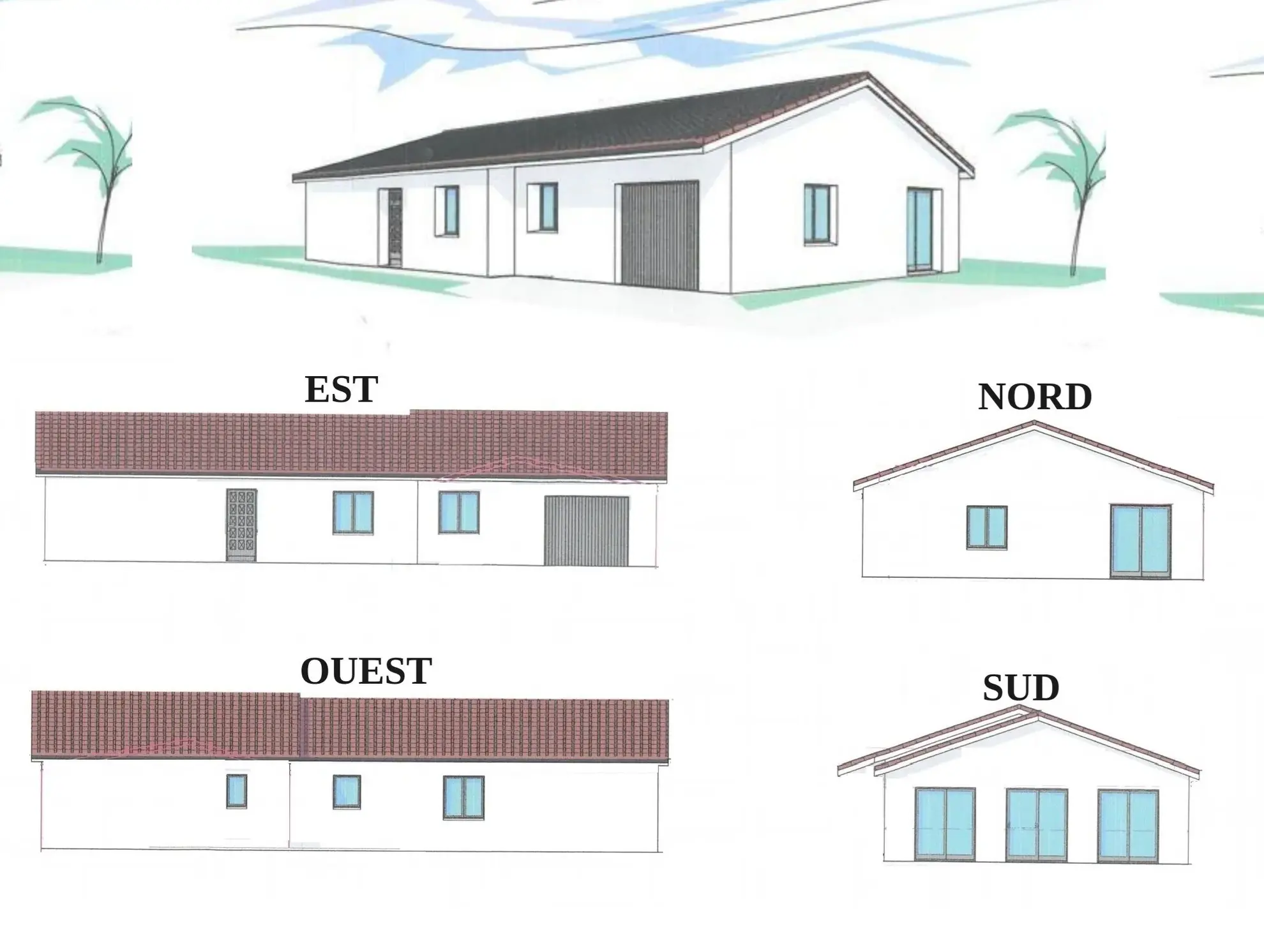 Maison neuve de plain-pied à Riorges avec garage et terrain clôturé 