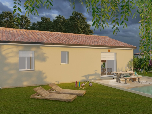 Maison neuve 75 m² avec 2 chambres à Saint Maurice les Brousses