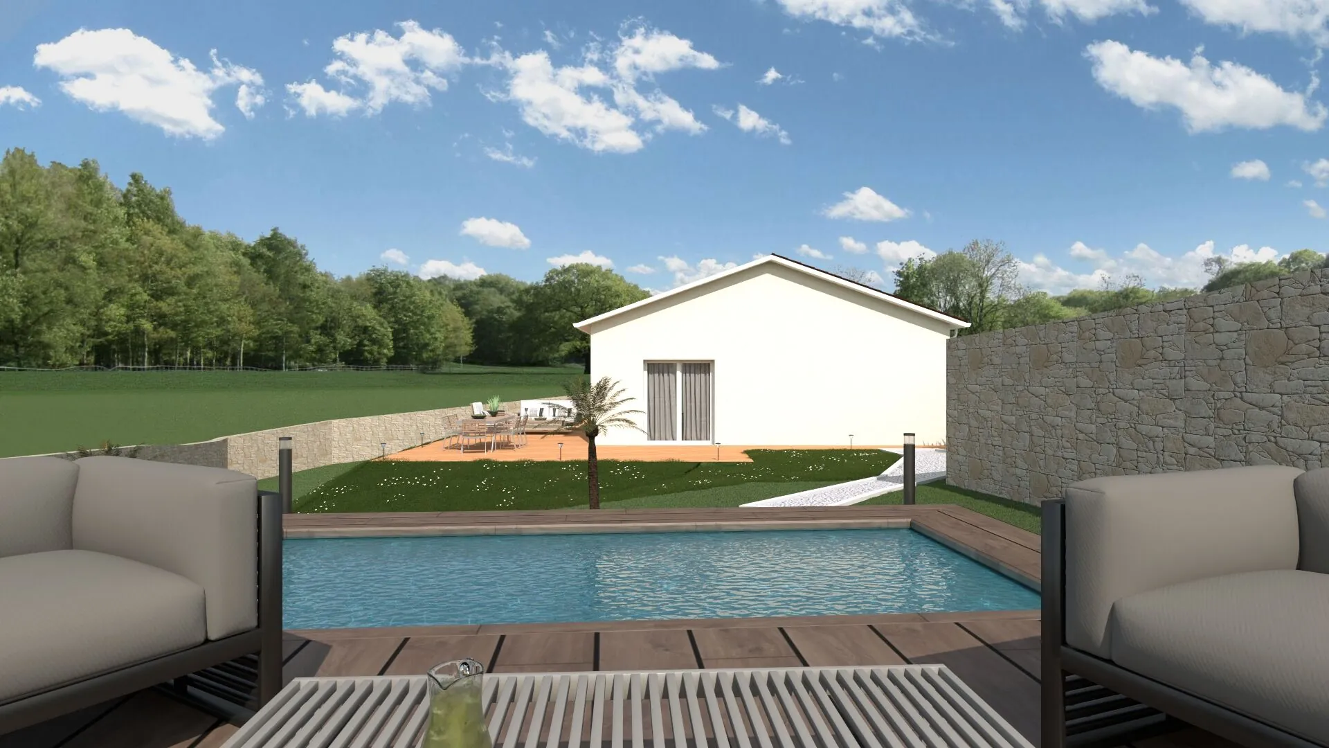 Constructeur de maisons neuves avec 3 chambres à La Croix de Marlet près de Saint Étienne 