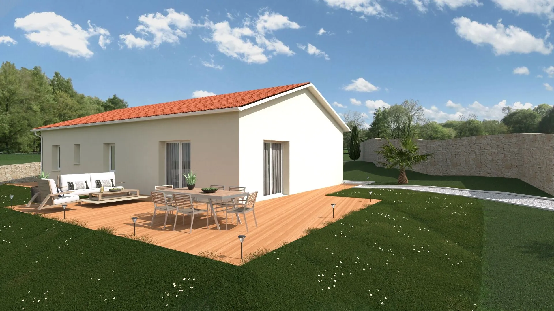 Constructeur de maisons neuves avec 3 chambres à La Croix de Marlet près de Saint Étienne 