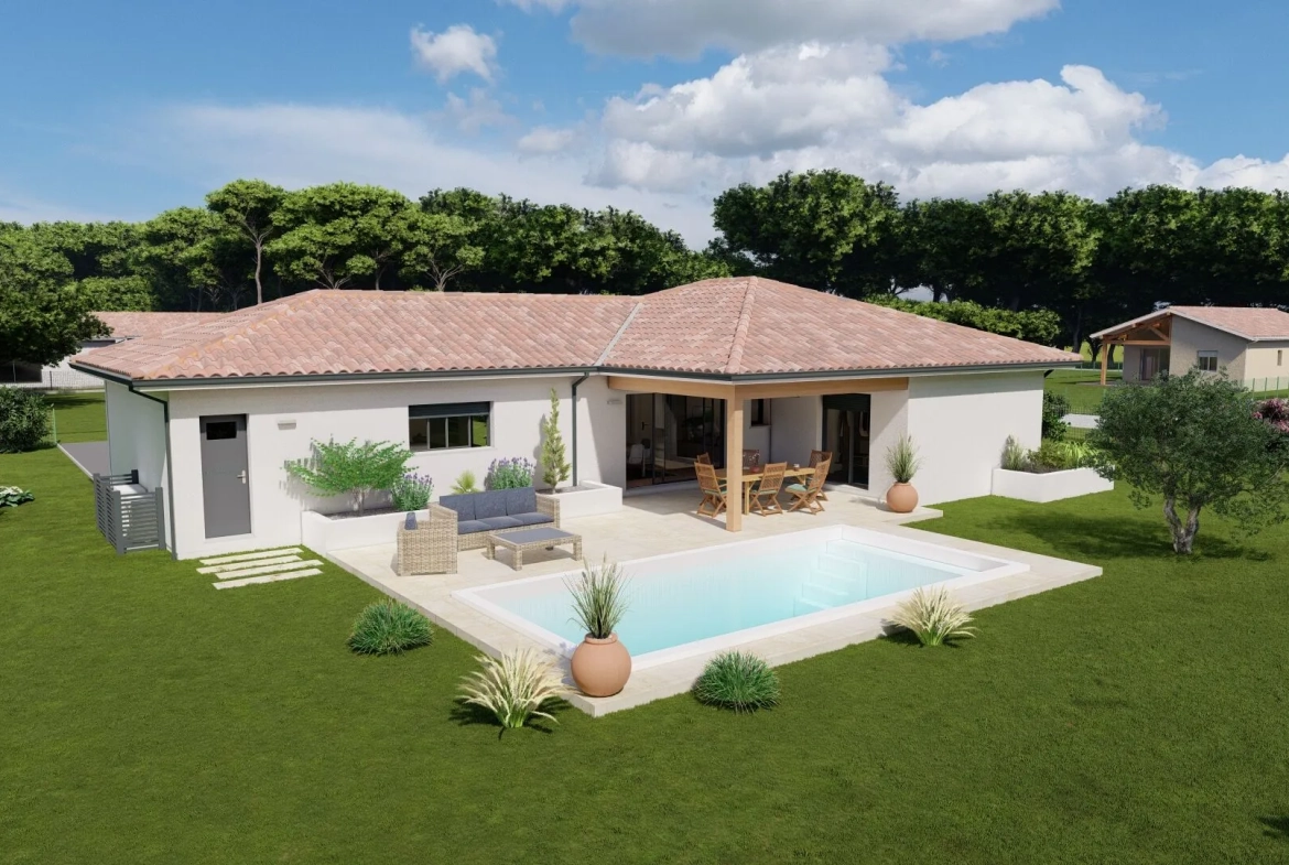 Maison neuve 3 chambres avec garage à Tethieu près de Dax 