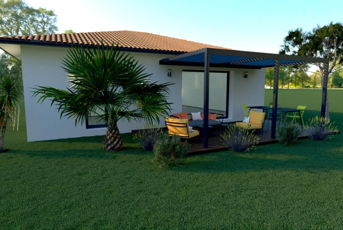 Maison à vendre à Dax de 70 m² avec grand terrain et proche commodités 