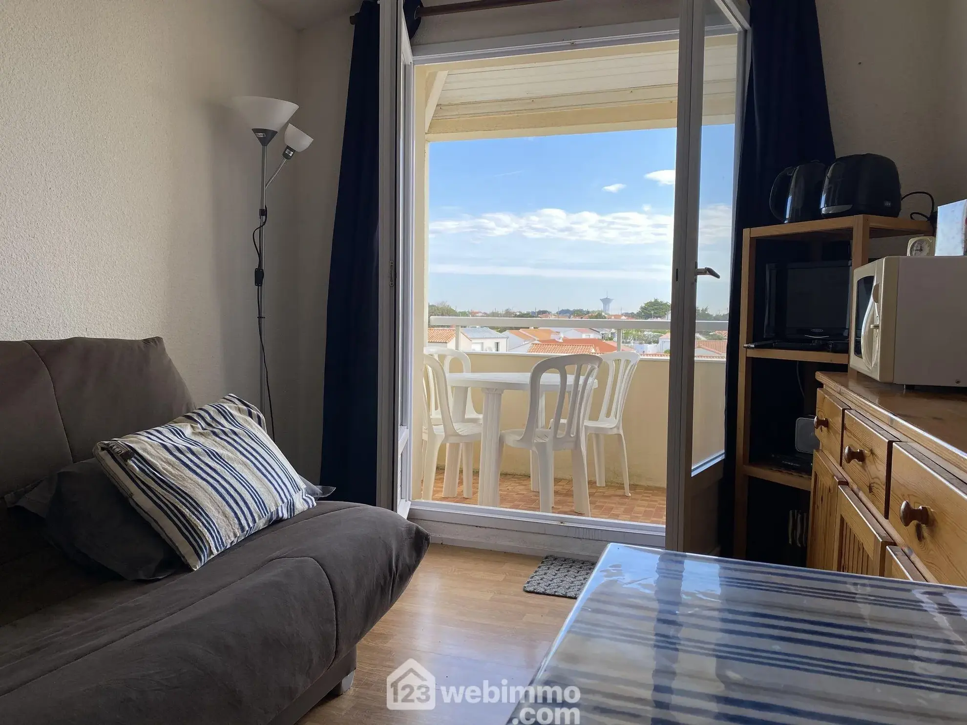 Studio meublé avec balcon face à la mer à Saint-Hilaire-de-Riez 