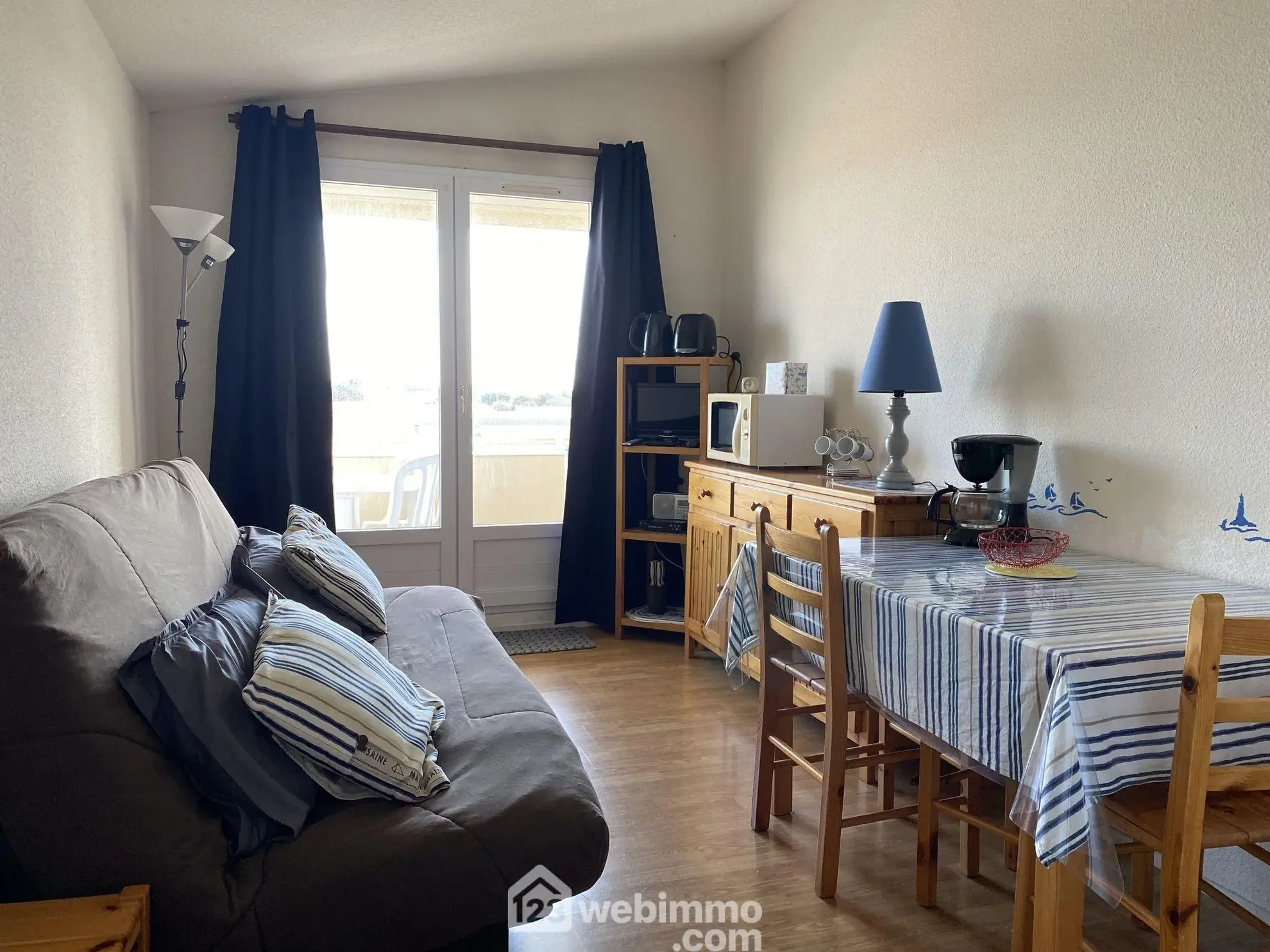 Studio meublé avec balcon face à la mer à Saint-Hilaire-de-Riez 
