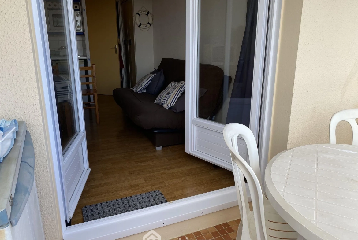 Studio meublé avec balcon face à la mer à Saint-Hilaire-de-Riez 