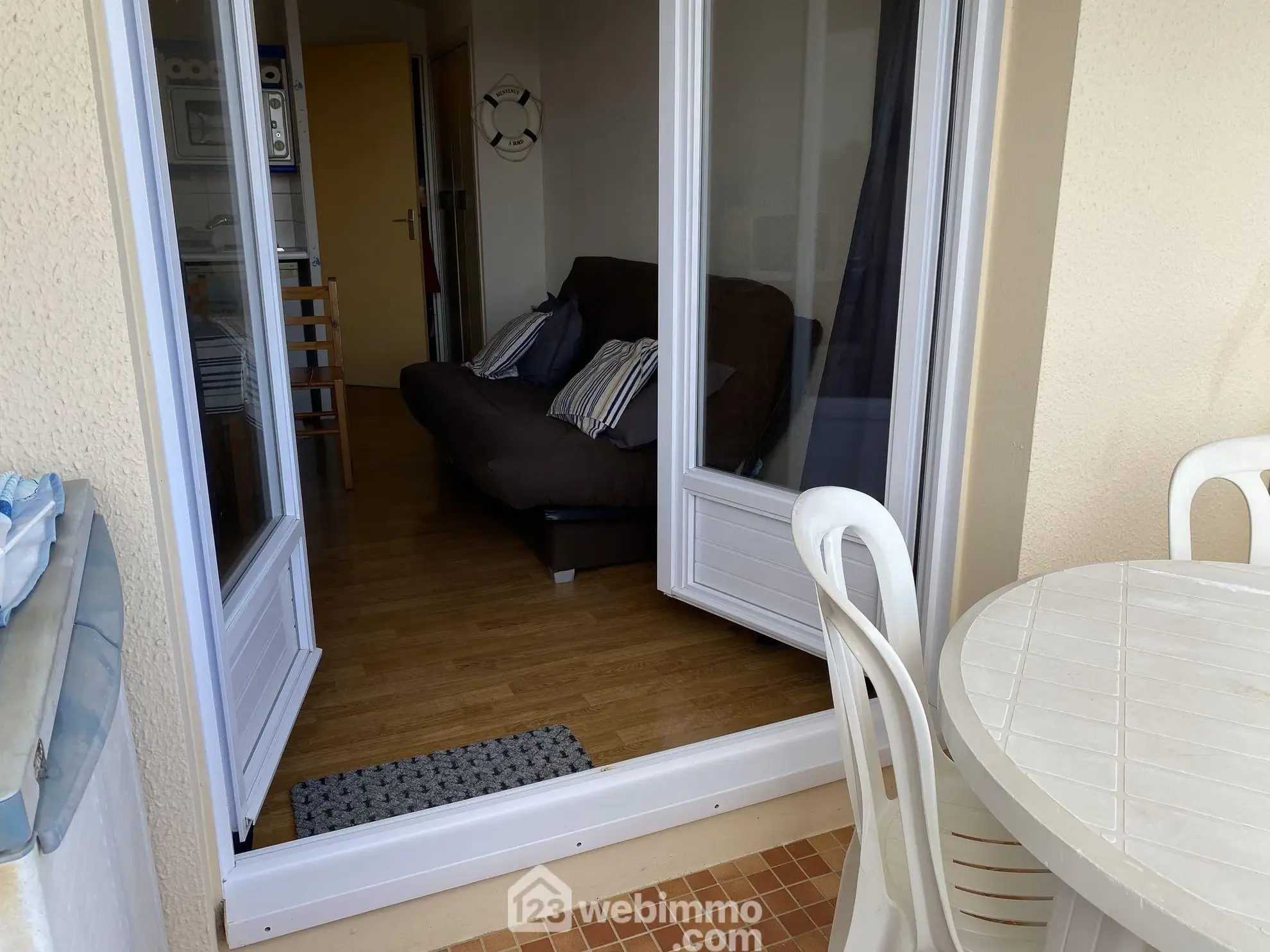 Studio meublé avec balcon face à la mer à Saint-Hilaire-de-Riez 