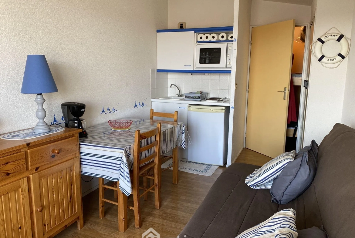 Studio meublé avec balcon face à la mer à Saint-Hilaire-de-Riez 