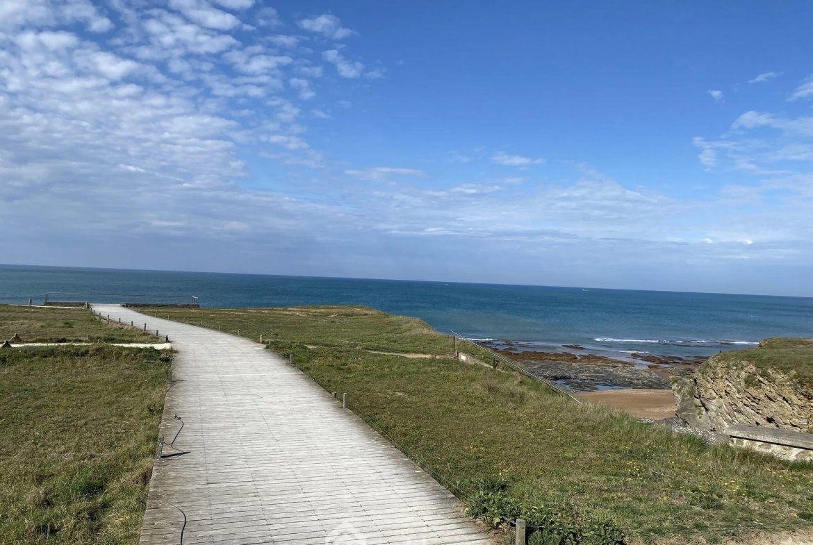 Studio meublé avec balcon face à la mer à Saint-Hilaire-de-Riez 