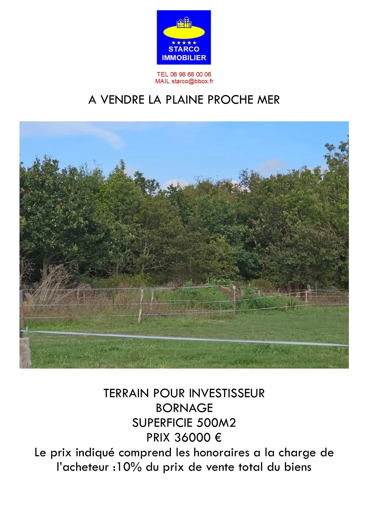 Terrain à vendre à La Plaine-sur-Mer - 500 m² proche mer à saisir 