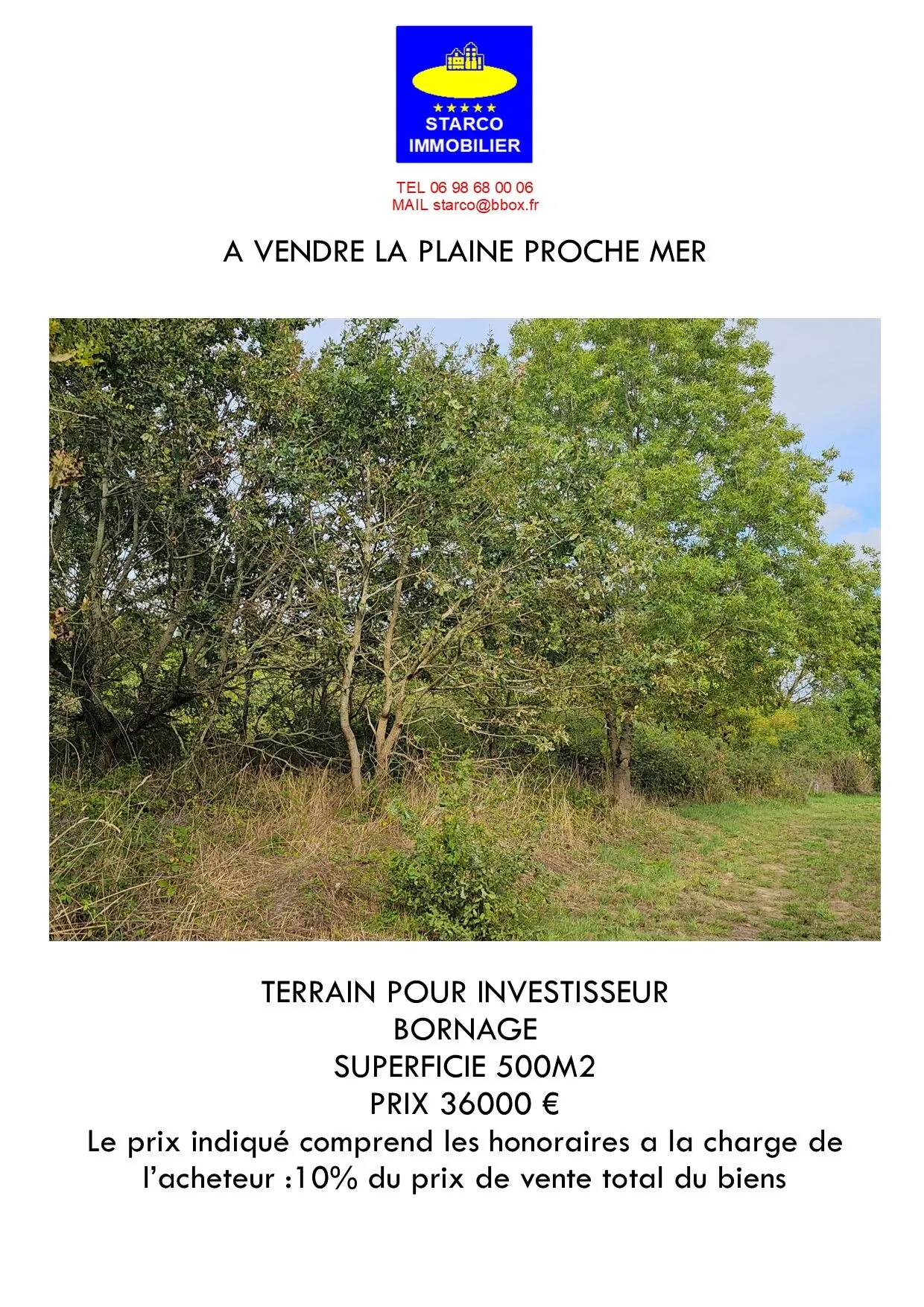 Terrain à vendre à La Plaine-sur-Mer - 500 m² proche mer à saisir 