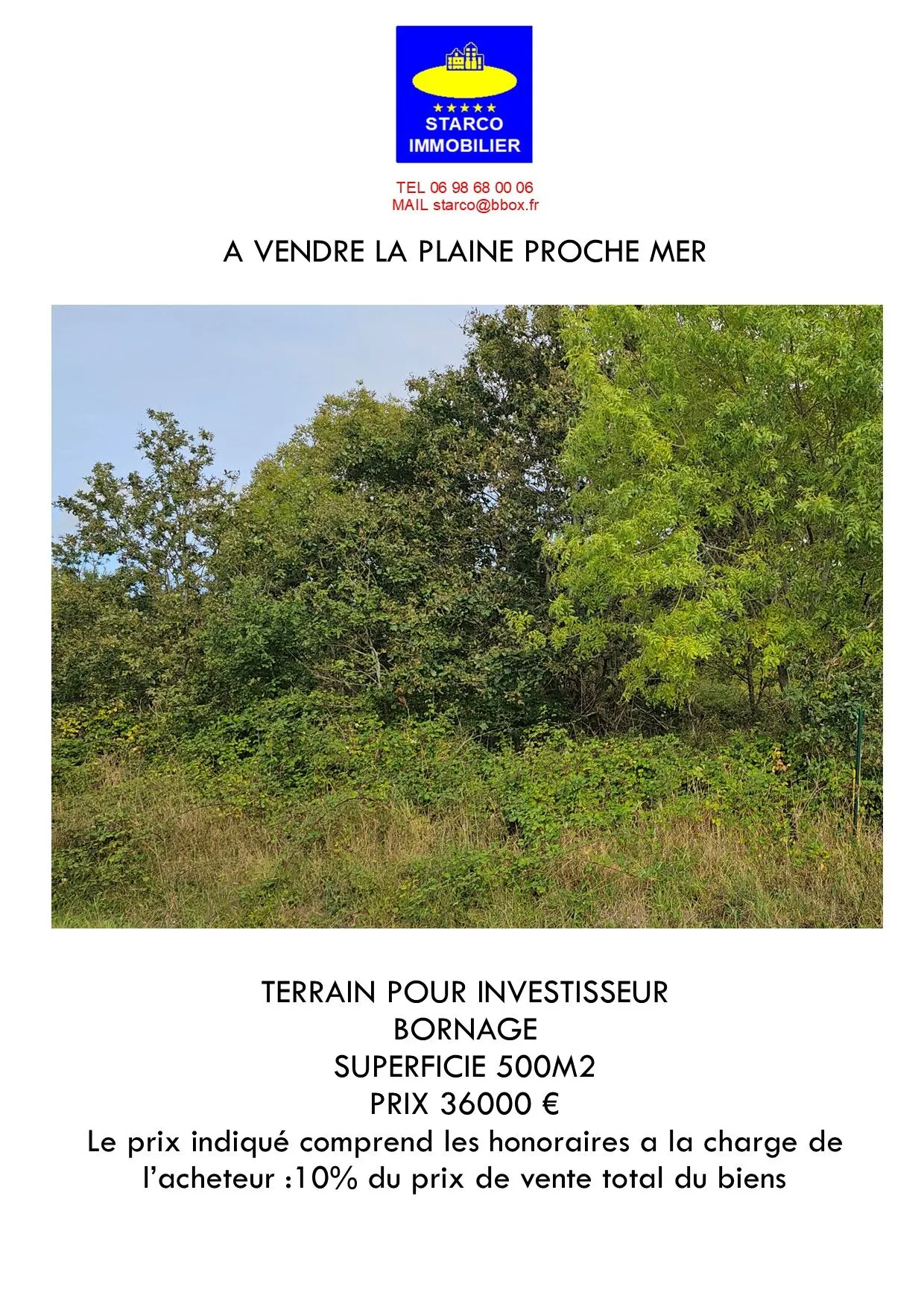 Terrain à vendre à La Plaine-sur-Mer - 500 m² proche mer à saisir 