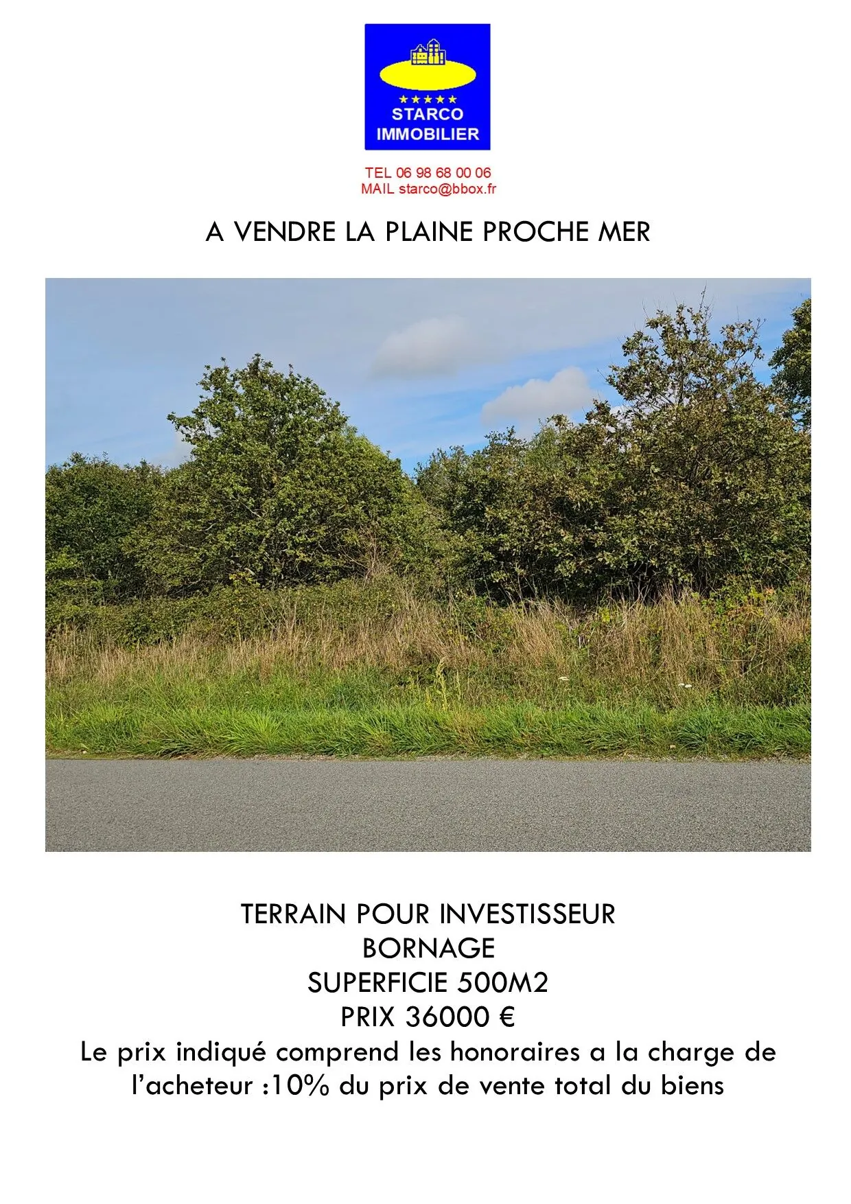 Terrain à vendre à La Plaine-sur-Mer - 500 m² proche mer à saisir 