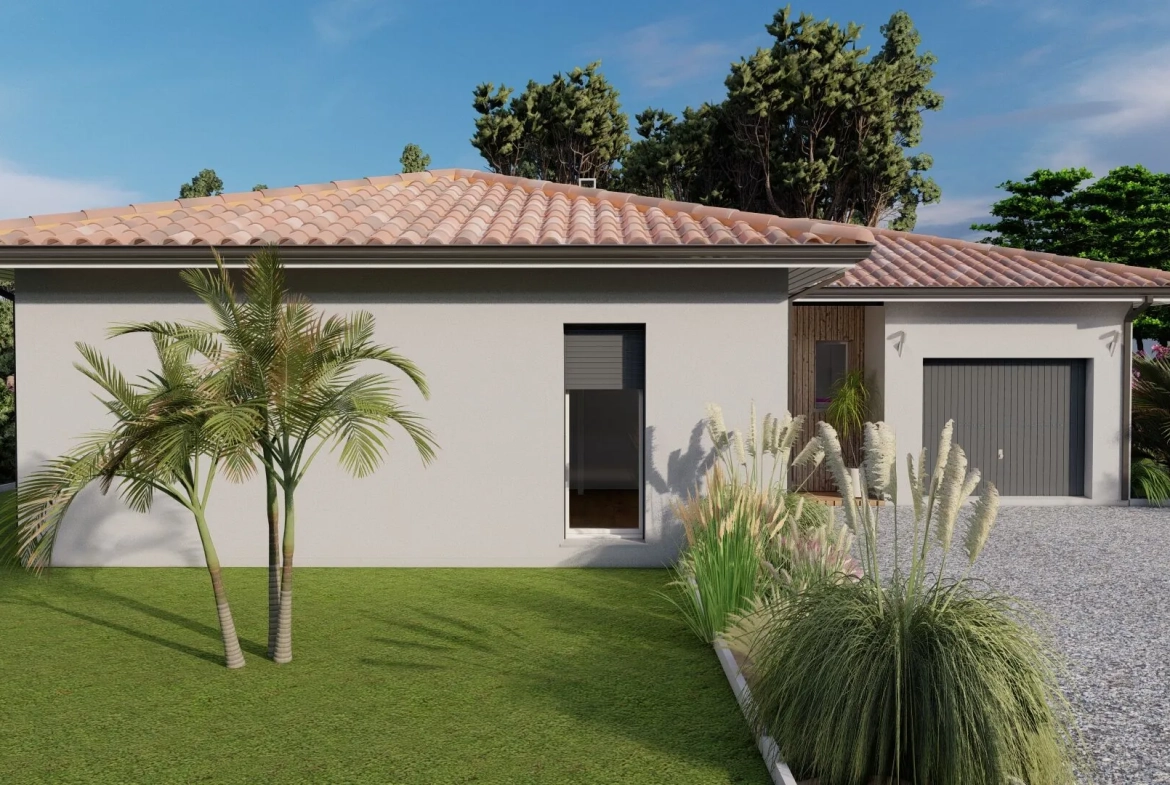 Maison neuve de 91 m² avec terrasse et garage à Pontonx-sur-l'Adour 