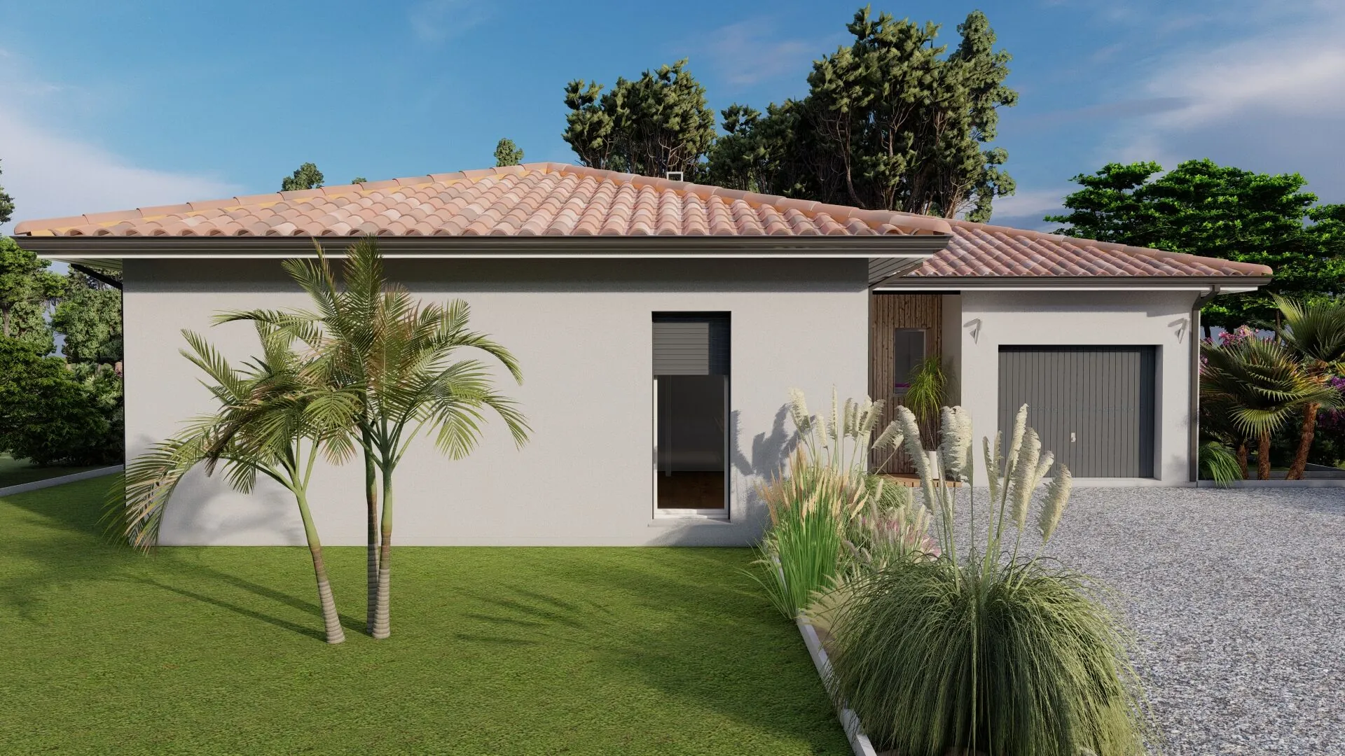 Maison neuve de 91 m² avec terrasse et garage à Pontonx-sur-l'Adour 
