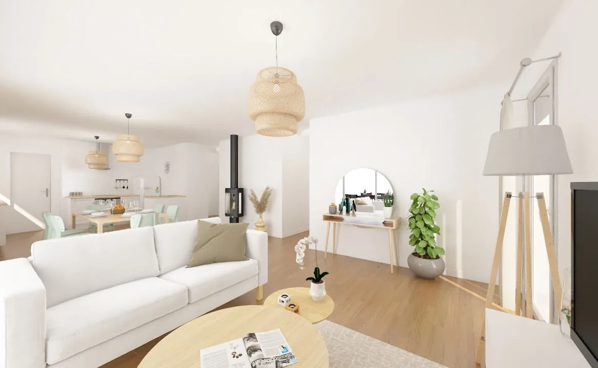 Maison neuve de 91 m² avec terrasse et garage à Pontonx-sur-l'Adour 