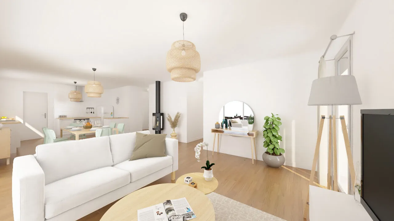 Maison neuve de 91 m² avec terrasse et garage à Pontonx-sur-l'Adour 