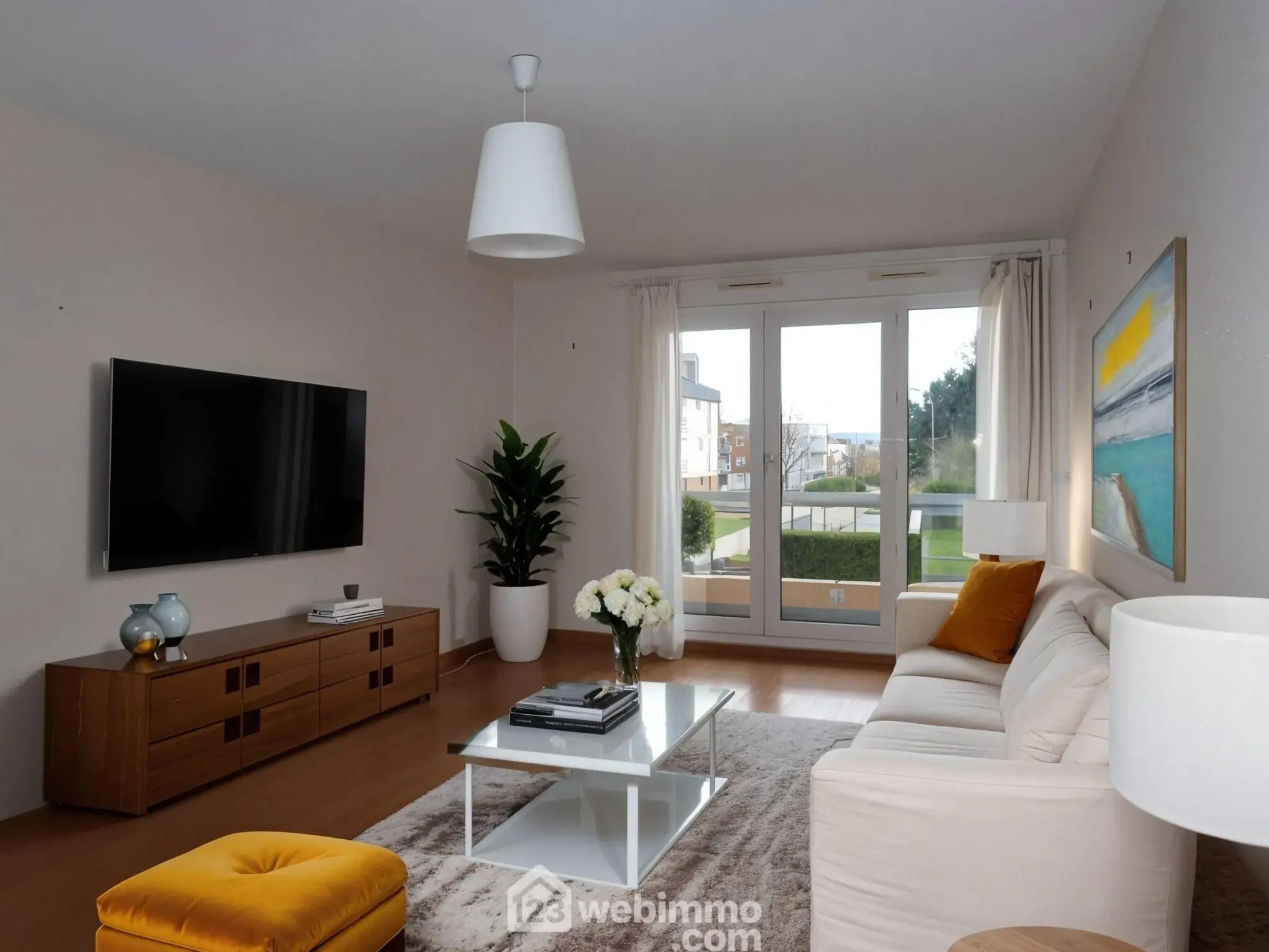 Appartement 92m² à Mont-Saint-Aignan avec balcon et parking en résidence sécurisée 