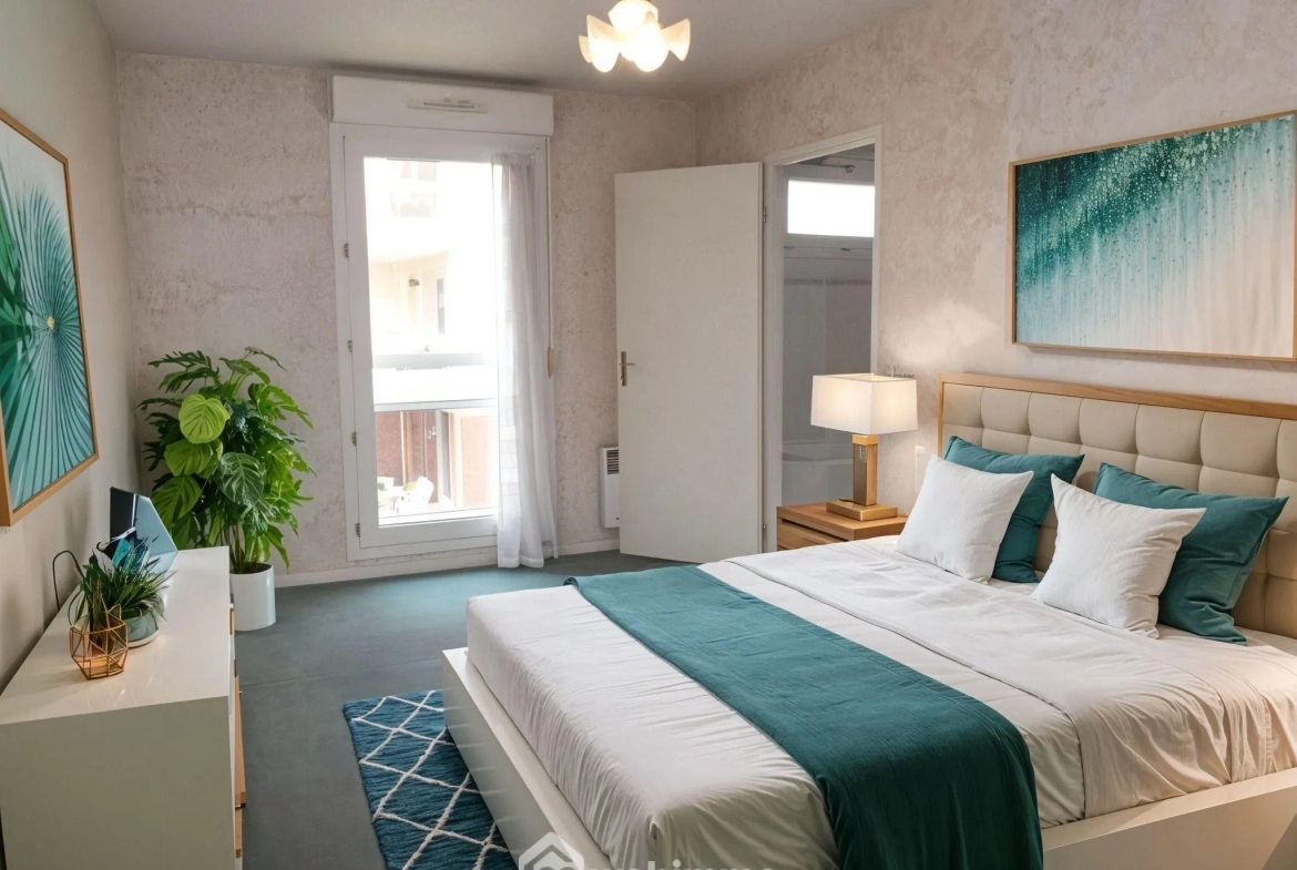 Appartement 92m² à Mont-Saint-Aignan avec balcon et parking en résidence sécurisée 