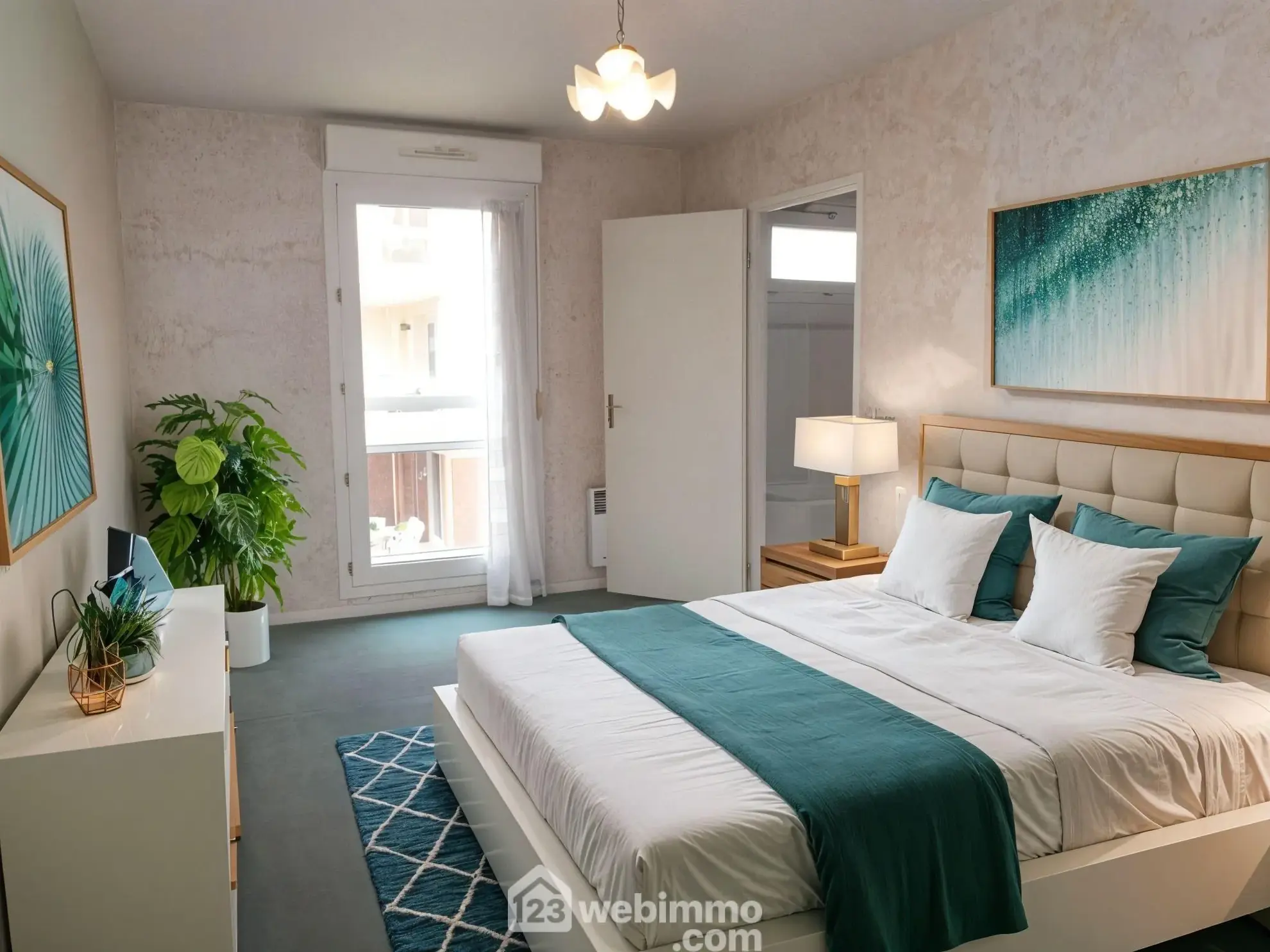 Appartement 92m² à Mont-Saint-Aignan avec balcon et parking en résidence sécurisée 