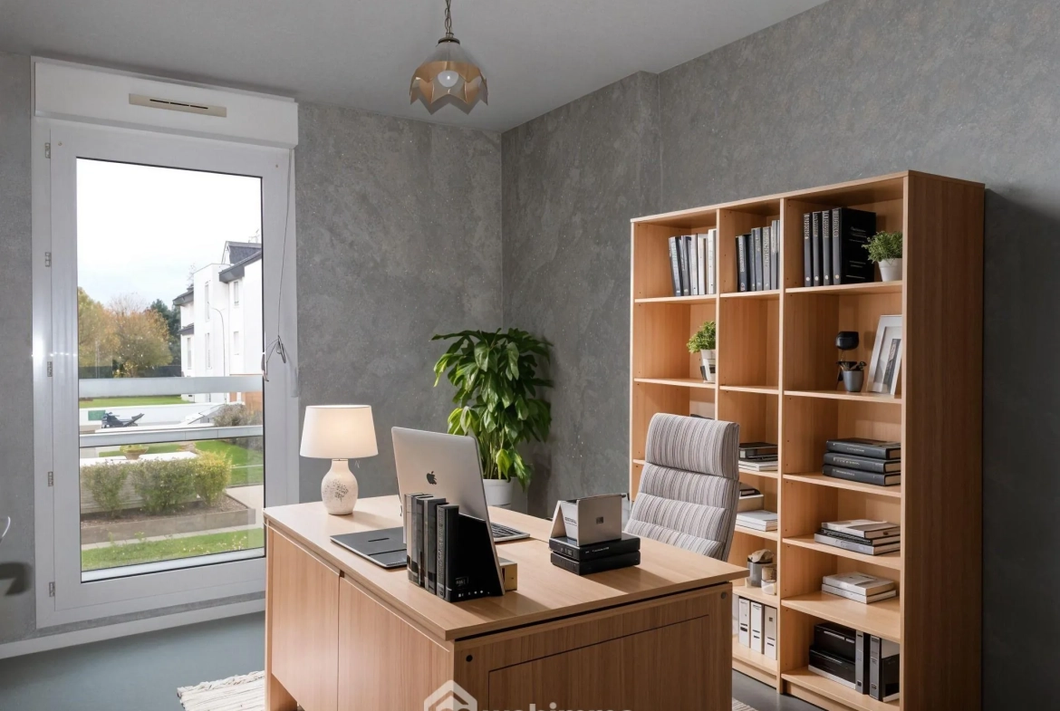 Appartement 92m² à Mont-Saint-Aignan avec balcon et parking en résidence sécurisée 
