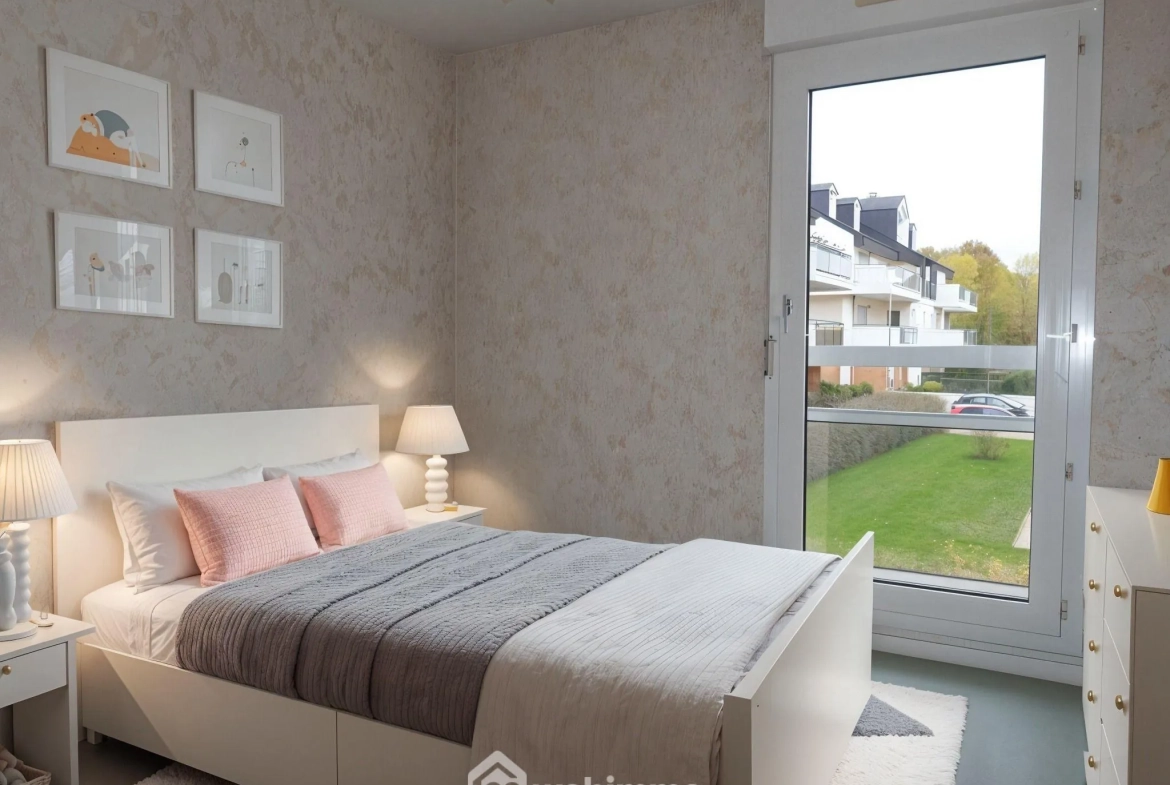 Appartement 92m² à Mont-Saint-Aignan avec balcon et parking en résidence sécurisée 