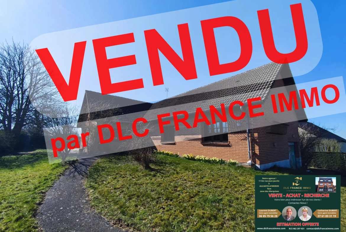 Maison individuelle de 140 m² avec 4 chambres dans le bocage de l'Avesnois 